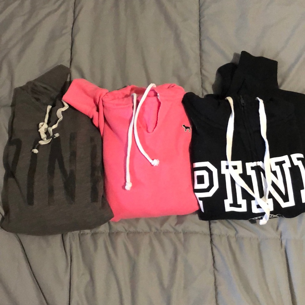 Pink sweatshirts hoodies (3)